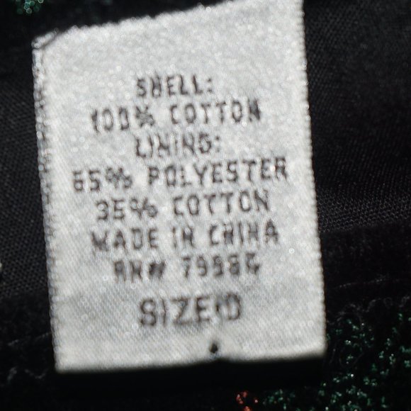 Chicos Velvet Embroidered Grommet Jacket 0 - Picture 9 of 12